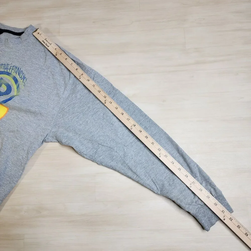 Marithe Francois Girbaud New York City Paris Gray Long Sleeve Spell Shirt Sz 4XL
